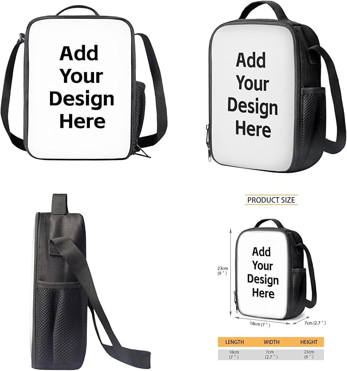 Custom Backpack and Lunch Box Set Personalized Bookbag Lightweight Portable Kids Bookbag and Lunch Box Set Boys 4 in 1 School Bag for Boys 10-12 Travel Outdoor Daypack