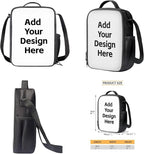Custom Backpack and Lunch Box Set Personalized Bookbag Lightweight Portable Kids Bookbag and Lunch Box Set Boys 4 in 1 School Bag for Boys 10-12 Travel Outdoor Daypack