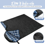 AGEMORE Cotton Flannel Sleeping Bag for Adults, Lightweight XXL Cotton Sleeping Bag for Camping Backpacking or Hiking, Water Resistant 3-4 Season Sleeping bag for Warm & Cool Weather