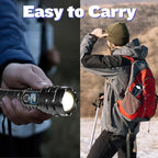 Flashlights High Lumens Rechargeable, 1000000 High Lumens Super Bright Handheld LED Flash Light, Powerful Emergency Linternas, Waterproof, Long Lasting, for Hiking Camping Gift