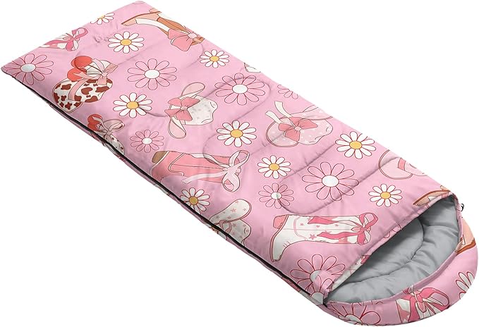 QOOMO Camping Sleeping Bags,3 Season Warm & Cool Weather,Lightweight,Waterproof Sleeping Bags for Adults & Kids Traveling,and Outdoors