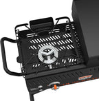 Blackstone On The Go Tailgator Grill Griddle Combo with Wheels, Legs Hood & Side Shelf - Heavy Duty Flat Top Portable BBQ Griddle Grill Station for Kitchen, Camping, Outdoor, Tailgating – 1550