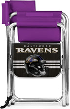 Picnic TIME NFL Unisex-Adult NFL Sports Chair with Side Table, Beach Chair, Camp Chair for Adults