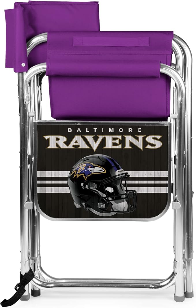 Picnic TIME NFL Unisex-Adult NFL Sports Chair with Side Table, Beach Chair, Camp Chair for Adults