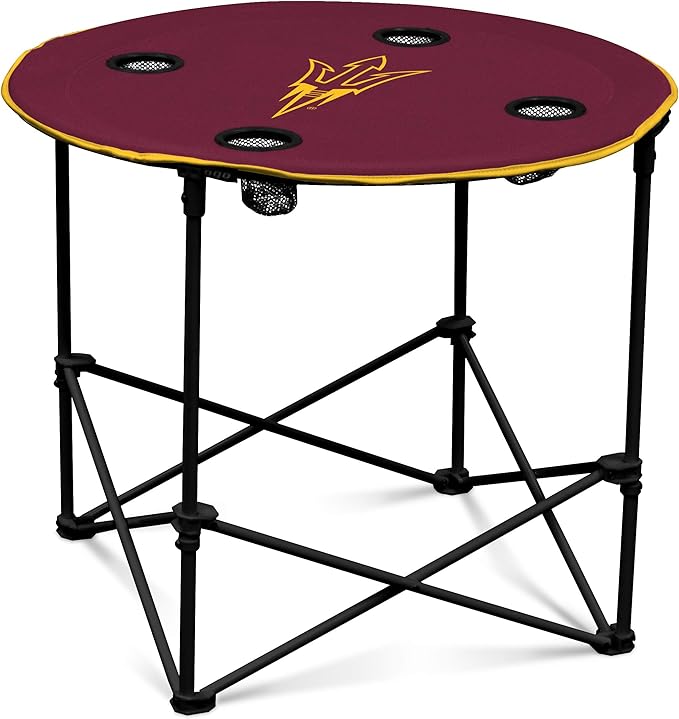 Logo Brands Officially Licensed NCAA Unisex Round Table, One Size, Team Color