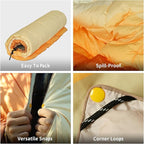 Camping Blanket, Puffy Blankets Lightweight Windproof Resistant for Outdoors,Hiking, Backpacking,Car,Picnic,Stadium