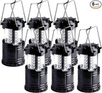 Lantern Collapsible Camping Light, Battery Operated Lanterns LED Super Bright for Power Outages Indoor Emergency Outdoor Camping Hiking Kit(LED- 6)