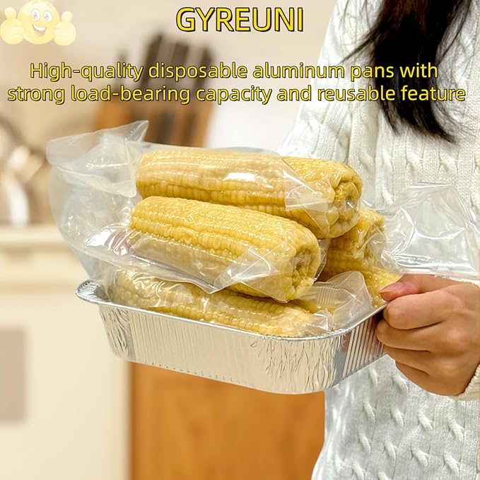 30 Pack Disposable Aluminum Foil Loaf Pans with Lids Stickers and Parchment Paper Sheets-8" X 8" Disposable Square Baking Cake Pans-Aluminum Foil Tins Portable Food Containers Kit