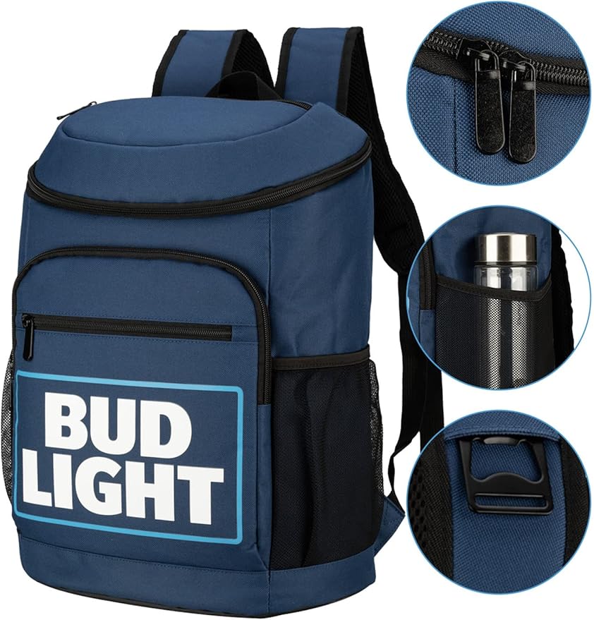 Beer Cooler Backpack Insulated 21 Liter Leak Proof Soft Cooler for Beach Camping Hiking Picnic