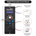 Stanbroil Controller for Camp Chef, Pellet Grills Replacement Parts with RTD Temperature Sensor and 2-Pack Meat Probes