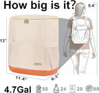 Insulated Cooler Backpack Outdoor - Leak Proof Backpack Cooler 30 Cans, Waterproof Lightweight Cooler Bag for 12h Hot/Cold Retention - Soft Cooler for Travel, Camping, Beach, Lunch