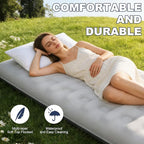 Single Size Air Mattress - Inflatable Camping Bed, Inflatable Single Bed for Camping, Home & Travel(Grey)