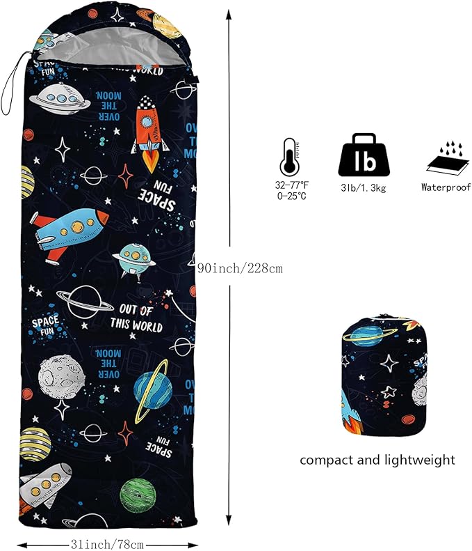 BSNTHO Camping Sleeping Bags,3 Season Warm & Cool Weather,Lightweight,Waterproof Sleeping Bags for Adults & Kids,Traveling,and Outdoors,Camping Gear Equipment