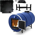 Barrel Stove Kit – Perfect for Wood Stove Kit for 55 Gallon Drum - Barrel Stove Door - Fire Wood Camp Stove Kit for Emergency Heating & Cooking