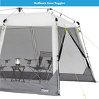 CORE 12'x10' Instant Screen House | Folding and Portable Large Pop Up Canopy Shelter with Included Carry Bag | Perfect for Family Camping, Outdoor, Picnic, Backyards, BBQ, Tailgate, Patio and Party