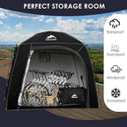 Bike Storage Tent,98*59*79 In,Outdoor Portable Storage Tent,Made of 210D Oxford Cloth PU4000mm Waterproof Fabric, Storage Shed for 2-4-6 bike,Motorcycles,Garden Tools,Lawn Mower,Various Tools