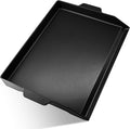 Hiorucet 23'' x 16'' Cast Iron Griddle for Gas Grills and Range Oven, Large Flat Top Universal BBQ Cooking Grill Griddle Pan Insert with Handles for Indoor/Outdoor, Camping, Tailgating, Parties.