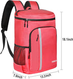 FORICH Backpack Cooler Leakproof Insulated Waterproof Backpack Cooler Bag, Lightweight Soft Beach Cooler Backpack for Men Women to Work Lunch Picnics Camping Hiking, 30 Cans