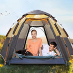 Instant Pop Up Tent Family Camping Tent 3/4/5/6/7/8 Person Portable Tent Automatic Tent Waterproof Windproof for Camping Hiking Mountaineering