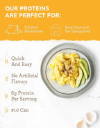 READYWISE - Simple Kitchen, Powdered Eggs, 72 Servings, Emergency Supply, Dehydrated Food, Baking Supplies, Camping Meals, Survival Food, 10 Can Egg Powder, Dehydrated Eggs Powder (Pack of 2)