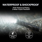PowerTac E9R G4 Tactical Flashlight – 2550 Lumen Rechargeable LED Flashlights with Magnetic & USB Charging, Super Bright IPX8 Waterproof Light for Emergency, Camping, and EDC