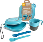 UCO 6-Piece Camping Mess Kit with Bowl, Plate, Collapsible Cup, and Switch Camping Spork