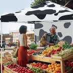 EAGLE PEAK Commercial Canopy 10x10 Pop Up Canopy Tent with 1 Sidewall, Easy Setup Heavy Duty Instant Event Shelter for Vendors & Markets, Outdoor Sun Shade, Cow Print