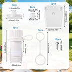 Cooler Repair Kit for Igloo 50-165 Quart Ice Chest, Drain Plug Latch Posts Screws Replacement Parts Set Cooler Accessories for Repair and Maintenance