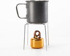 Mini Alcohol Camping Stove – Lightweight Brass & Aluminum Spirit Burner with Stand | Faster Heating – Perfect for Backpacking, Hiking & Brewing Piping Hot Tea/Coffee