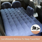 Camping Inflatable Mattress, Car Inflatable Bed, Automatic Pump Air Mattress, Portable Sleeping Mat, Long-Distance Travel Comfort Accessories (Blue)