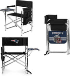 Picnic TIME NFL Unisex-Adult NFL Sports Chair with Side Table, Beach Chair, Camp Chair for Adults