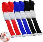 6Pcs Tourniquets, Emergency Tourniquet Buckle Band, Elastic First Aid Tourniquets, Single-Handed Application for Home Outdoor Sport Camping Hiking Emergency (6Pcs-Colorful)