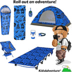 KidzAdventure 2 in 1 Kids Tent for Camping/Kids Play Tent| Backpacking Tent for Kids |Easy Set Up Camping Tent