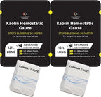 First Aid Advanced Quick Clot Combat Gauze - Flexible Hemostatic Gauze - to Stop The Bleed kit Faster Wound Packing withQuick Clotting Medical Gauze - Survival Kit Supplies - 3" x 12.5' (CT-GAUZE2)