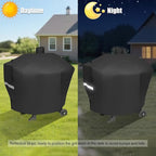 Pellet Grill Cover for Camp Chef Smoker Cover, DLX 24 Upgraded Full-Length Heavy Duty Waterproof Anti-UV Cover for Woodwind Pro 24 PG24SE PG2424SGB SmokePro PG24MZG PG24WWSB, fit Weber Searwood 600
