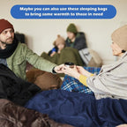 Macarrie 12 Pack Camping Sleeping Bags for Adults Homeless Bulk Cold Weather Kids Sleeping Bag Lightweight Waterproof Compression Sack for Backpacking Traveling Hiking Outdoor Shelter