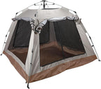 Pop Up Camping Tent, Automatic Setup Sun Protection Tent with Removable Rain Fly and Carry Bag, for Family Outdoor Camping Backpacking Hiking