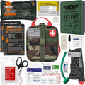 EVERLIT Advanced Trauma Kit, CAT GEN-7 Tourniquet, TCCC Compliant, Mil-Spec Nylon Laser Cut Pouch with 36" Splint, Military Combat Tactical IFAK for Emergency Bleeding Control