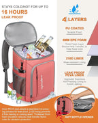 Capolo Cooler Backpack Insulated Waterproof for Women Men,36/45 Cans Lunch Backpack Coolers Leak Proof Soft Cooler Bag Ice Chest for Camping Beach