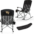Picnic TIME NCAA Unisex-Adult NCAA Outdoor Rocking Camp Chair, XL Heavy Duty Camping Chair for Adults
