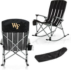 Picnic TIME NCAA Unisex-Adult NCAA Outdoor Rocking Camp Chair, XL Heavy Duty Camping Chair for Adults