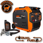 WEN 6800-Watt Dual Fuel RV-Ready Electric Start Portable Inverter Generator with Fuel Shut Off and CO Watchdog for Electric Vehicle Backup (DF680iX)