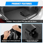 Nilight 87Gal/330L Water Storage Bladder RV Potable Water Bladder Tank Camping 1000D PVC Foldable Collapsible Storage Containers for RV,Carrier,Camping, Agricultural Irrigation,Garden Watering, Black