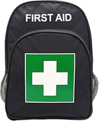 Red Emergency Bag First Aid Backpack Empty Medical First Aid Treatment First Responder Trauma Bags for Hiking Outdoors Travel Camping Pet Dog Cat Daycare (Black Green)