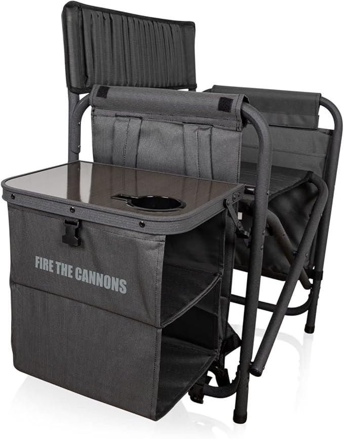 Picnic TIME NFL Unisex-Adult NFL Fusion Camping Chair with Side Table and Soft Cooler, Beach Chair for Adults, Lawn Chair