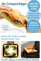 ] Stovetop Panini & Hot Sandwich Maker for Gas Stove, Non-Stick Detachable Pans, Made in Japan, EL (Unsealed Edges), 1.21 lb