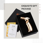 VEXO-Mini4 Torch Lighter Quad 4 Jet Flame Windproof Butane Refill Portable Lighter for Grill BBQ Candle Camping, Gift Idea (Butane NOT Included) (Glod)