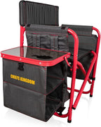 Picnic TIME NFL Unisex-Adult NFL Fusion Camping Chair with Side Table and Soft Cooler, Beach Chair for Adults, Lawn Chair