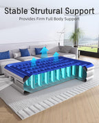 Queen Air Mattress with Built in Pump Luxurious Comfort 16" Raised Inflatable Mattress Queen Airbed Blow Up Mattress for Home Guests 80"*60"*16" Air Bed 3 Mins Fast Inflate/Deflate 660 lbs Max