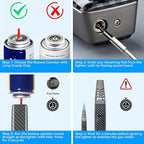 Torch Lighter, Butane Lighter, Windproof Adjustable Big Jet Flame Butane Torch, Refillable Gas Long Torch Lighter with Safety Lock for Candle Grill Camping BBQ Kitchen Soldering, Gas Not Included